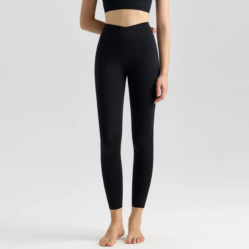 Color-Blocked High-Waisted Butt-Lifting Yoga Leggings