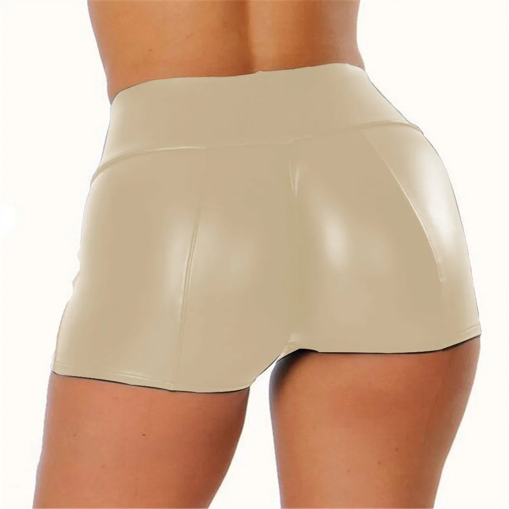 Vegan Leather Pole Dance Shorts