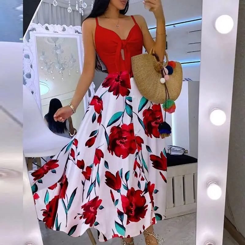 Tie-Front Midi Sundress
