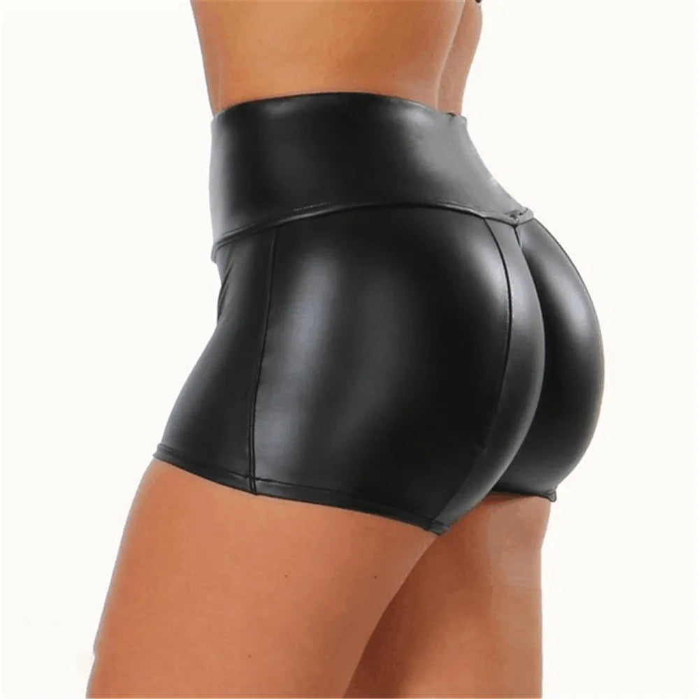 Vegan Leather Pole Dance Shorts