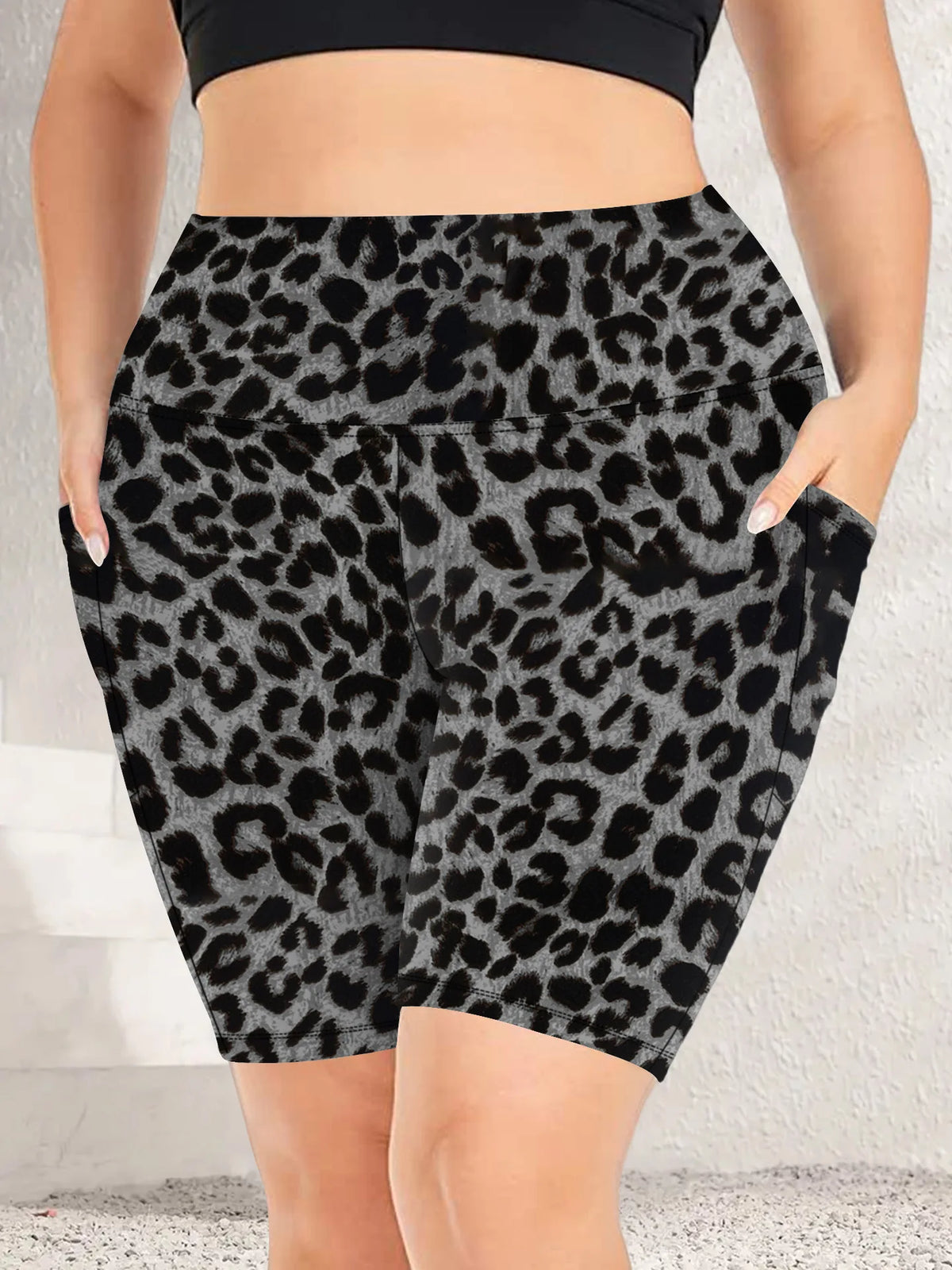 Curves High Waist Yoga Shorts