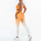 Gradient 2-Piece Yoga Set — Top & High Waist Leggings