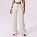 High-Waist Wide-Leg Drawstring Pants