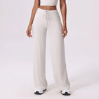 High-Waist Wide-Leg Drawstring Pants