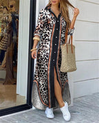Button-Down Maxi Shirt Dress